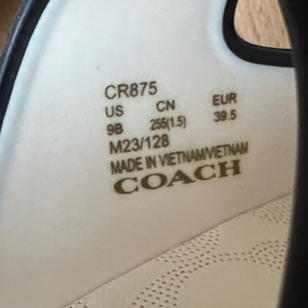 Coach Lainey Sandals in Chalk Black Rubber size 9 - Picture 4 of 6